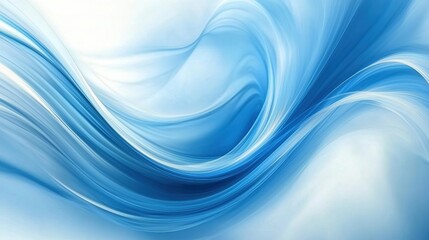 Fototapeta premium Abstract blue and white flowing lines, perfect for modern, tech, and digital designs.
