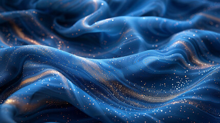 Blue and Gold Background with Elegant Contrast