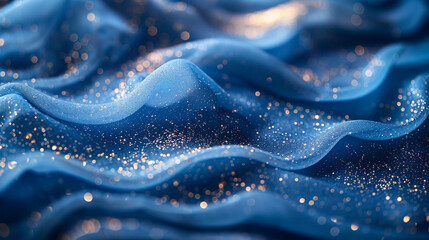 Blue and Gold Background with Elegant Contrast