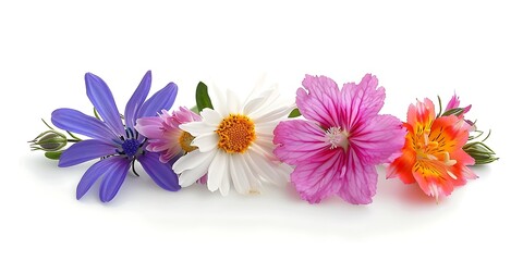 Fototapeta premium Pink dahlia flower isolated on white background. Clipping path