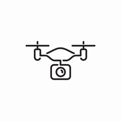 dron camera icon sign vector