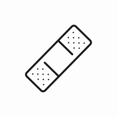 first aid band icon sign vector