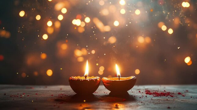 Diwali. Divali. Deepavali or Dipavali is the festival of lights. Burning candles in the temple