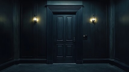Obraz premium Dark Doorway in a Mysterious House