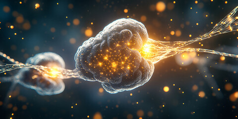 Neural Network Synapse Illustration