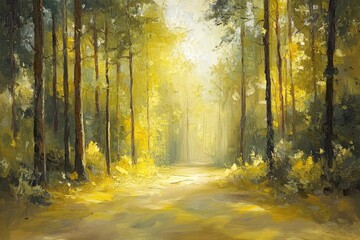 Obraz premium Abstract oil painting illustration background created with Generative AI