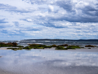  Boat Harbour in Cronulla, Sydney, New South Wales, Australia, featuring a stunning sea view with a rocky shoreline. 