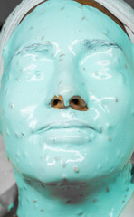 skincare blue mask