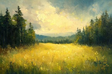 Obraz premium Abstract oil painting illustration background created with Generative AI