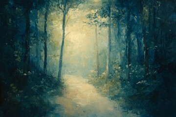 Fototapeta premium Abstract oil painting illustration background created with Generative AI