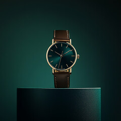 watch on a black background