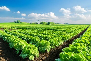 Thriving Organic Farm with Sustainable Agricultural Practices and Renewable Energy