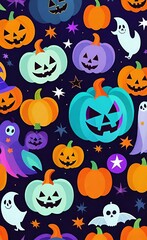 colorful halloween background