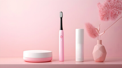 Naklejka premium Cutting edge glowing skincare tools that elevate the beauty experience through the power of augmented reality and sleek modern design Immersive personalized and transformative