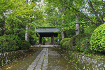 長野県　興禅寺の勅使門【中山道福島宿・木曽路】