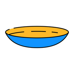 watch glass chemical glassware lab line icon vector. watch glass chemical glassware lab sign. isolated symbol illustration