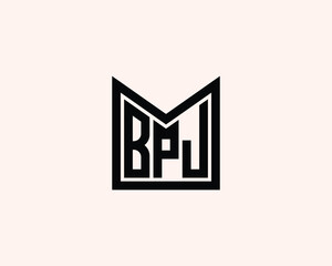 Fototapeta premium BPJ logo design vector template. BPJ