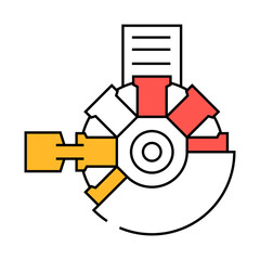 copper smelter cast anodes line icon vector. copper smelter cast anodes sign. isolated symbol illustration