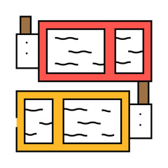 solvent extraction tanks copper line icon vector. solvent extraction tanks copper sign. isolated symbol illustration