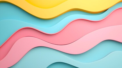 Obraz premium Mesmerizing Abstract Liquid Shapes in Vibrant Colorful 3D Backdrop Smooth flowing and dynamic 3D digital art with a contemporary modern and style