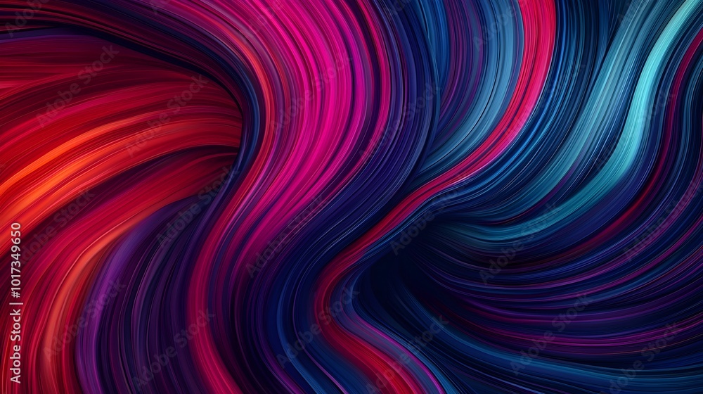 Aufkleber vibrant and dynamic 3d featuring abstract lines colorful motion trails and a fluid energetic composi