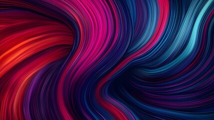 Fototapeta premium Vibrant and dynamic 3D featuring abstract lines colorful motion trails and a fluid energetic composition This captivating digital art piece showcases a modern