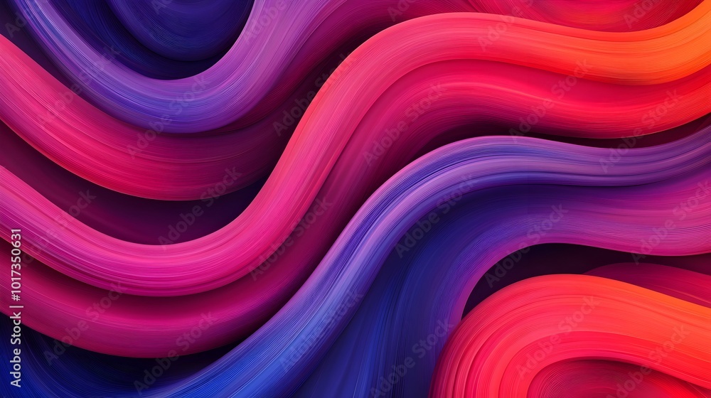 Poster vibrant and mesmerizing gradient neon light effects create a seamless abstract 3d digital with a fut