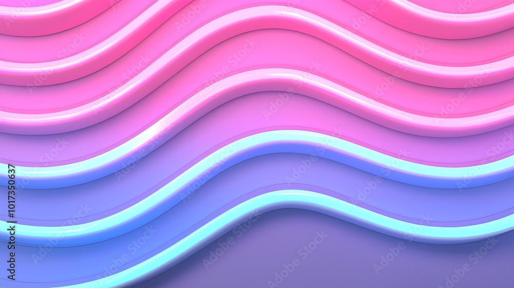 Poster captivating gradient neon light effects creating a seamless abstract and futuristic 3d design vibran
