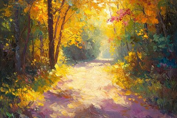 Abstract oil painting illustration background created with Generative AI