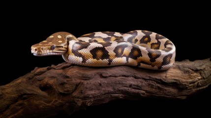 Fototapeta premium A Close-Up of a Python on a Branch