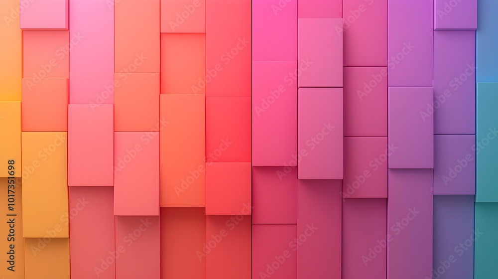 Poster mesmerizing rainbow gradient with a smooth soft texture in a captivating 3d this vibrant contemporar