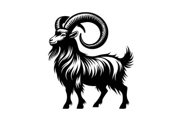 goat on rock logo design inspiration