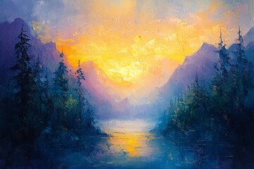 Fototapeta premium Abstract oil painting illustration background created with Generative AI