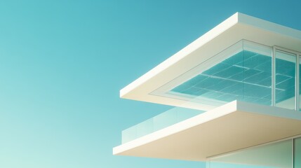 Fototapeta premium Modern Energy Efficient House with Solar Panels