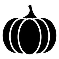 pumpkin fruit halloween icon flat vector illustration