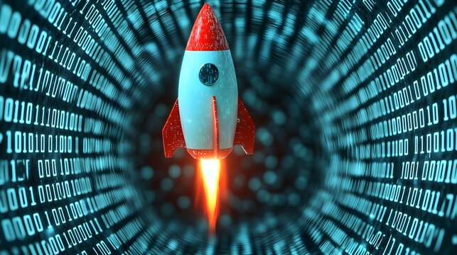 Rocket Launch Binary Code