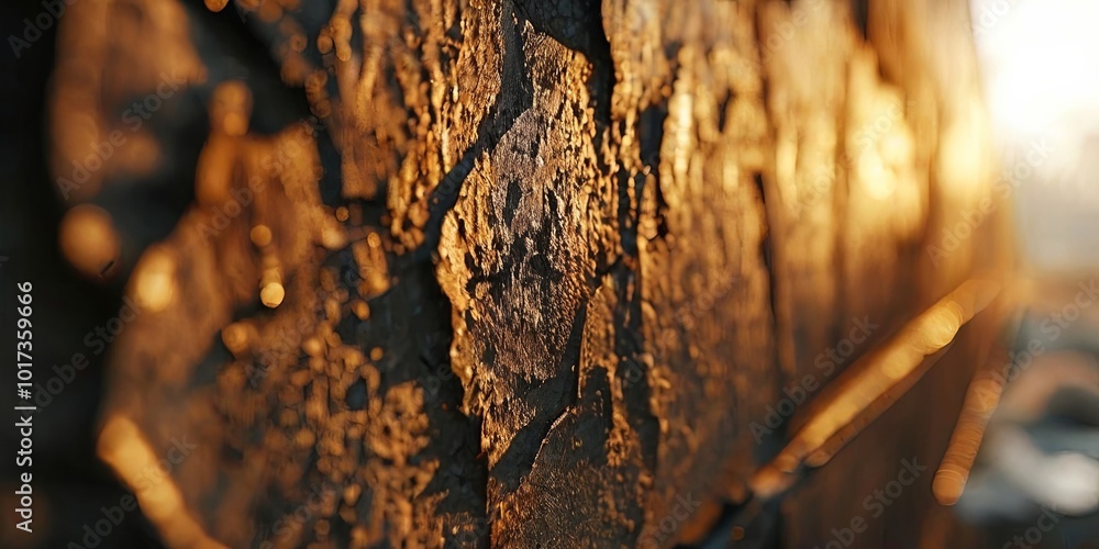 Poster the wall is covered in cracks and has a rough texture