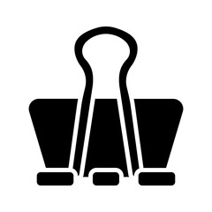 Binder Clip icon. vector illustration color editable
