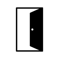 Door icon for mobile concept and web design color editable