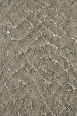 ripple texture of water on sand - texture d'ondulation de l'eau sur du sable