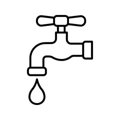 Water tap icon. vector illustration color editable