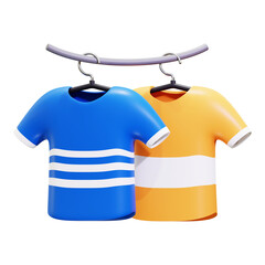 3d Drying Clothes icon. suitable for fashion and clothing related designs, product displays, laundry services, and organization templates