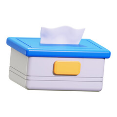 3d Tissue Box icon. suitable for home decoration, household products, hygiene concepts, retail displays