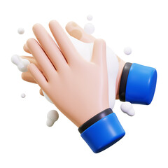 3d Washing Hand icon. Suitable for hygiene or healthcare design