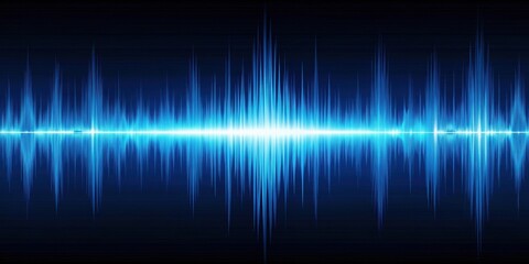 Blue audio waveform background, music, sound, wave, frequency, technology, digital, abstract, design, noise, rhythm