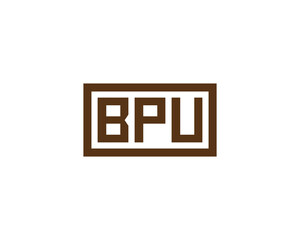 BPU logo design vector template. BPU