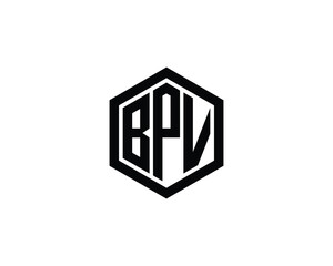 BPV Logo design vector template. BPV