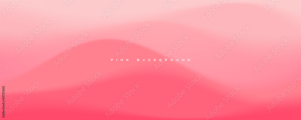 Canvas Prints pink wavy shape dimension background decorative design vector