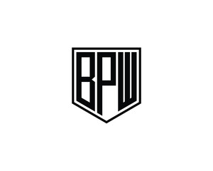 BPW logo design vector template. BPW