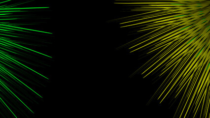 Obraz premium Yellow and green abstract lines texture background 